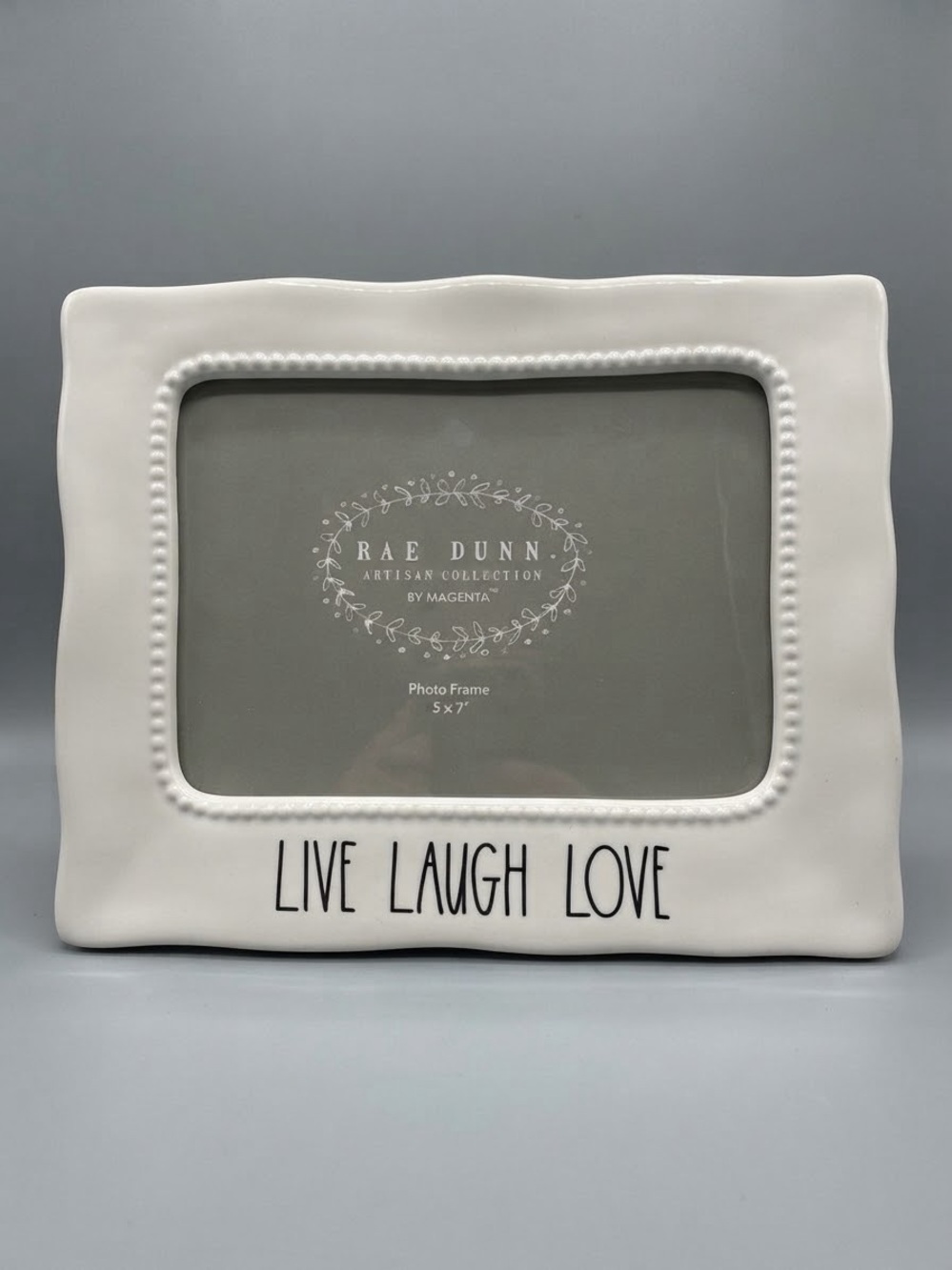Rea Dunn White 'Live Laugh Love' Ceramic Photo Frame